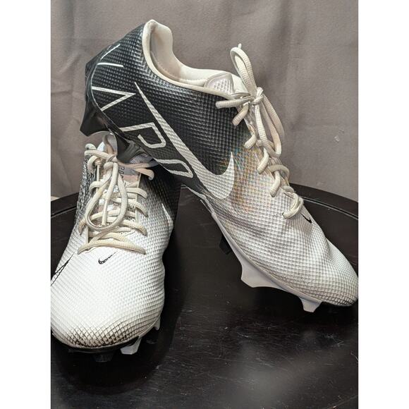 Nike Vapor Mens 12 White Black Edge Speed 360 Football Cleats CD0082-014 main image 6